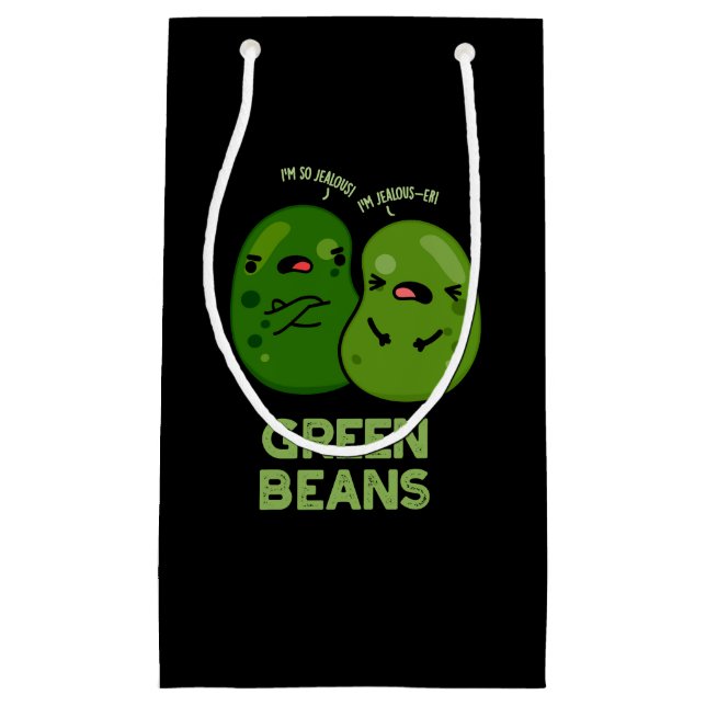 Grönt Beans Funny Jeverse Bean Pun Mörk BG (Framsidan)