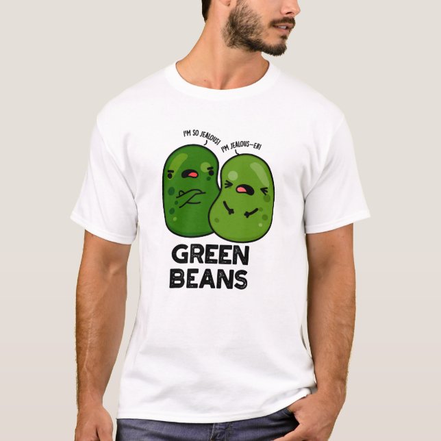 Grönt Beans Funny Jeverse Bean Pun T Shirt (Framsida)