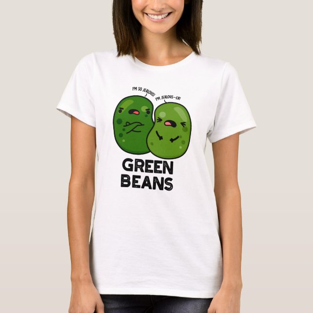 Grönt Beans Funny Jeverse Bean Pun T Shirt (Framsida)