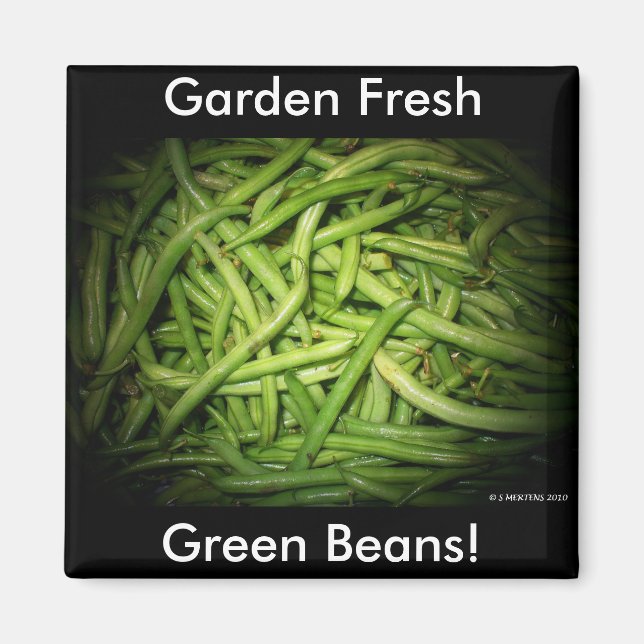 Grönt Beans i Spotlight Magnet (Framsidan)