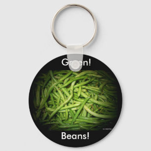 Grönt Beans i Spotlight Nyckelring