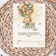 Grönt Bear Ballower Shower Raffle