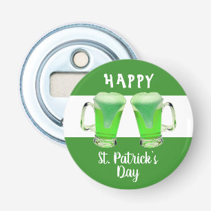 Grönt Beer Glass Lycklig St. Patrick's day  Flasköppnare