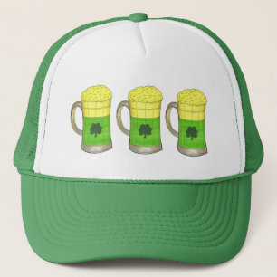 Grönt Beer Irish Shamrock Mugg St. Patrick's Day Keps