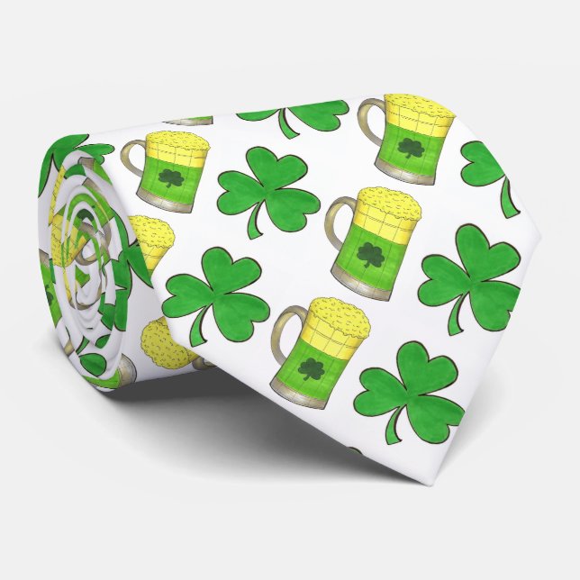 Grönt Beer Lucky Shamrock St. Patrick's Day Slips (Rullad)