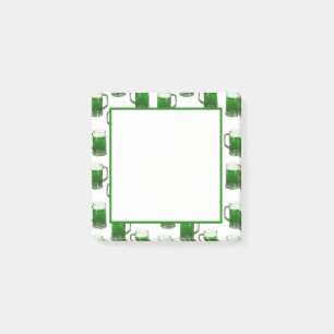 Grönt Beer Mugg - vitanteckningar Post-it Block
