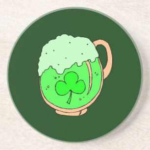 Grönt Beer St. Patrick's Sandstone Underlägg Sandsten