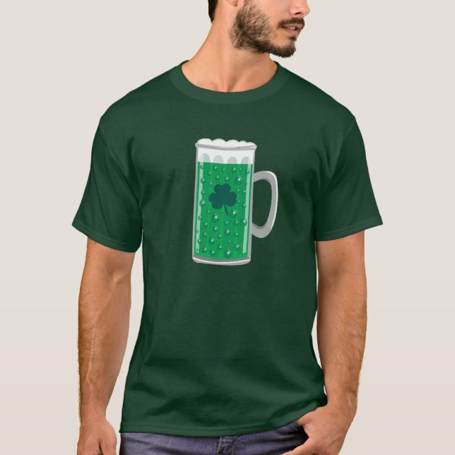Grönt Beer T Shirt (Framsida)