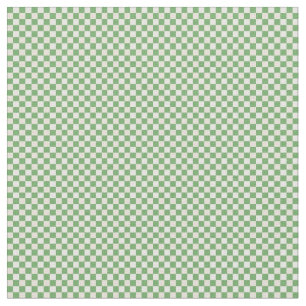 Grönt, Beige & Vitt Rutigt Mönster Tyg