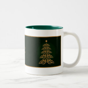 Grönt Bell Julgran Mugg