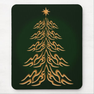 Grönt Bell Julgran-musknapp Musmatta