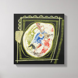 Grönt Biet 2 - arbetsyta - omformad utskrift Canvastryck