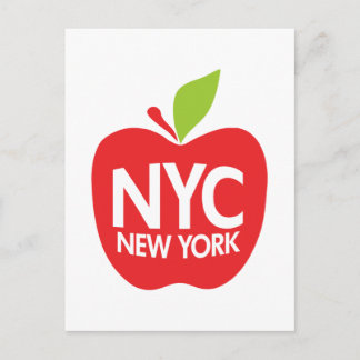 Grönt Big Apple NYC Vykort
