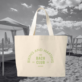 Grönt Bikinis och Martinis Klubben Bach Jumbo Tygkasse