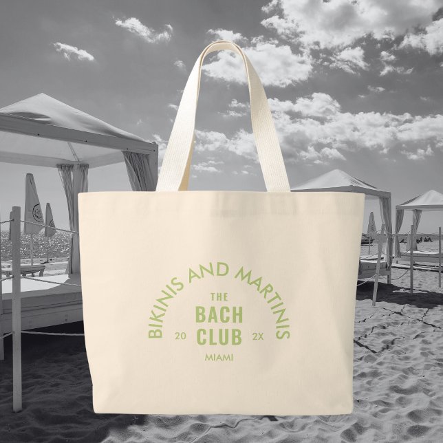 Grönt Bikinis och Martinis Klubben Bach Jumbo Tygkasse (Skapare uppladdad)