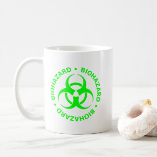 Grönt Biohazard Warning Mugg