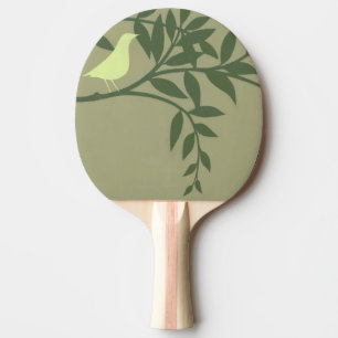 Grönt Bird Pery på Grönt Gren Pingisracket