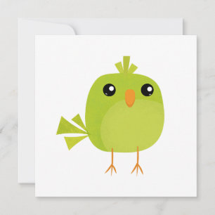 Grönt Bird Tecknad