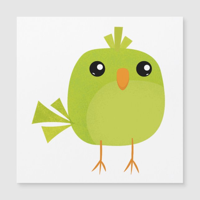 Grönt Bird Tecknad (Framsida)