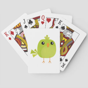 Grönt Bird Tecknad Casinokort