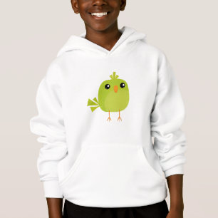 Grönt Bird Tecknad T Shirt