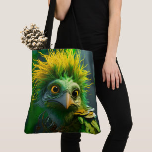 Grönt Bird Tygkasse