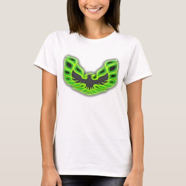 Grönt Bird Vingar Tee Shirt (Framsida)