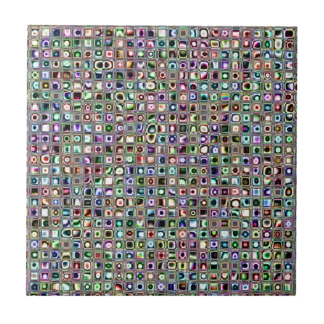 Grönt-blå "bijoux" texturerade mosaikplattor Mönst Kakelplatta (Framsidan)