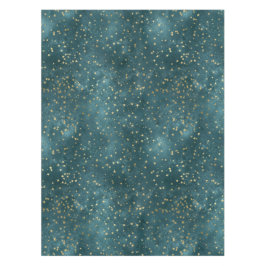 Grönt blå natten himlar teal guld stjärna mönster 