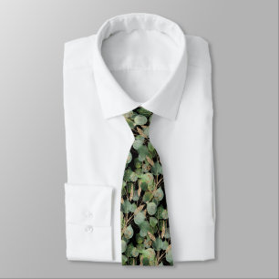 GRÖNT BLACK BOTANICAL MANAR TIE SLIPS