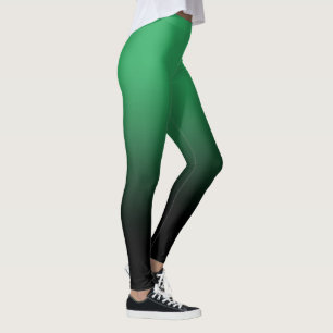 Grönt Black Ombre Leggings