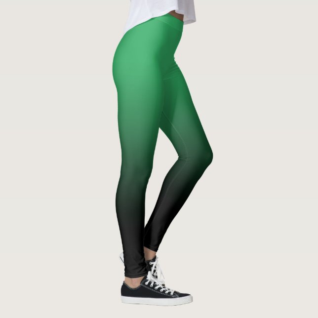 Grönt Black Ombre Leggings (Höger)