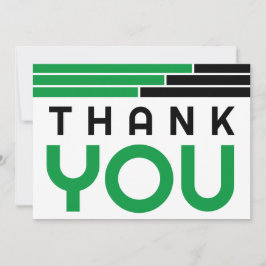 Grönt & Black Pub Grad Party Tack Kort