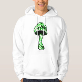 Grönt Black TieDye Mushroom Hooded Sweatshirt