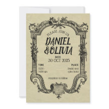 Grönt Black Vintage Classic Bröllop