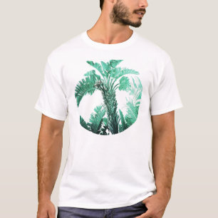 Grönt blad bananplanta t shirt