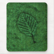 Grönt blad fossil