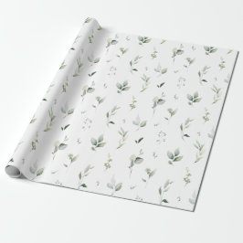 Grönt blad inpackningspapper presentpapper