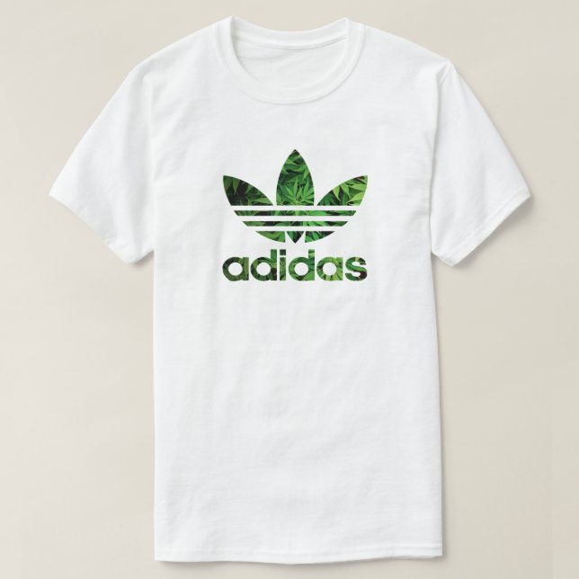Grönt blad logotyp Grafisk T-shirt | Naturinspirer (Design framsida)