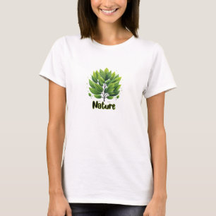 Grönt Blad Natur T Shirt
