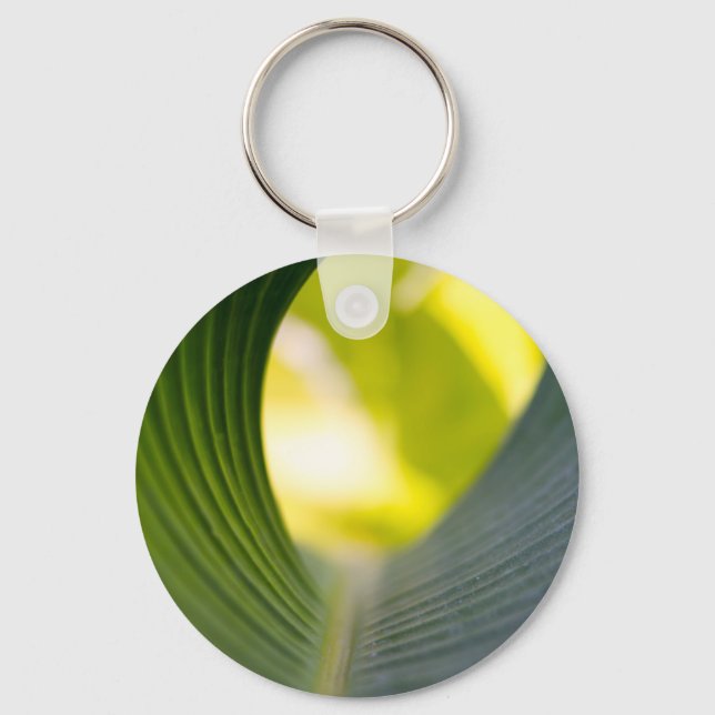 Grönt blad nyckelring (Framsida)