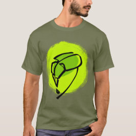 Grönt blad t shirt