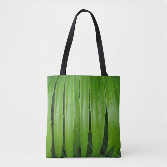 Grönt Blad Tote Bag Tygkasse (Framsida)