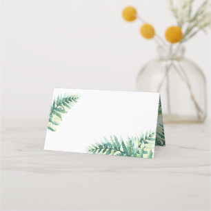 Grönt Blank Bröllop-platskort Placeringskort
