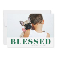 Grönt Blanka typografi - julfoto