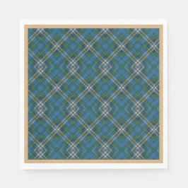 Grönt, blått, Guld, julpinne Pappersservett