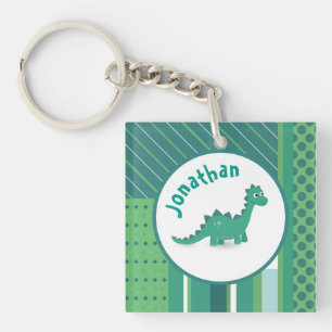 Grönt/blått med söta dinosauriepojkar namn
