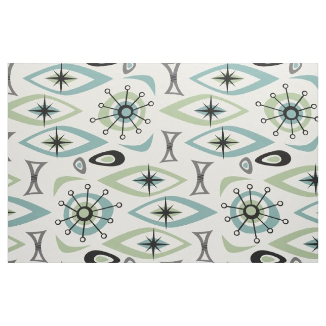 Grönt/blått ©studioxtin tyg (Fat Quarter)