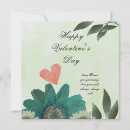 Grönt blomma - Kärlek som inget annat Tack Kort