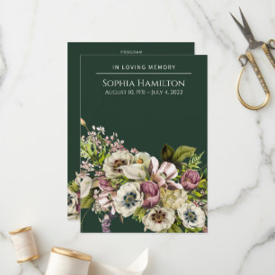 Grönt Blommigt - allmänt minnesmärke Program